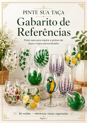 Capa do Gabarito de Referências do Pinte Sua Taça