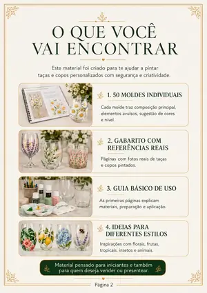 Página explicando o que você vai encontrar no material