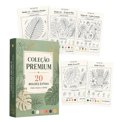 Mockup do bônus 20 MOLDES EXTRAS: COLEÇÃO PREMIUM